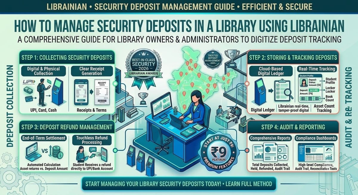 How to Manage Security Deposits in a Library Using Librainian